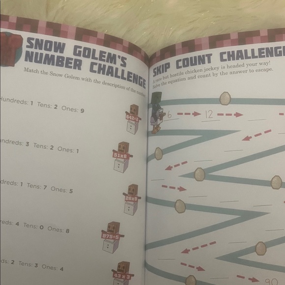Minecraft Math Workbook - Picture 3 of 4